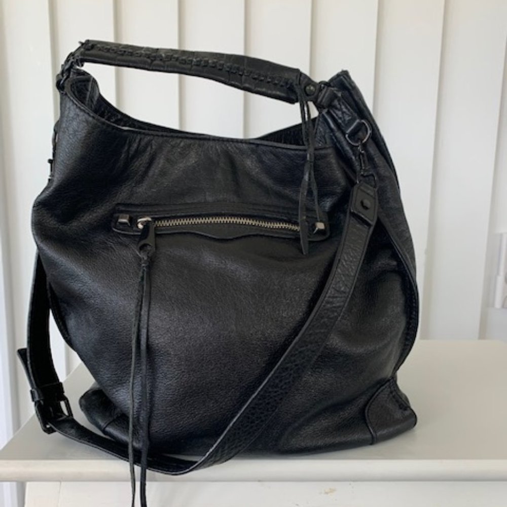 Rebecca Minkoff Handbag Purse Black Leather.